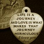 heart shape disk gold size 10mm