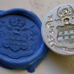 crest medallion and imprint